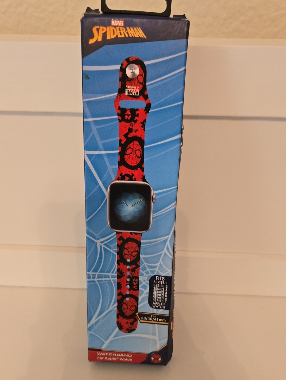 Marvel Spider-Man Red Silicone Watch Band for Apple Watch Nwt
